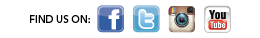 Find Us On: Facebook, Linked In and You Tube